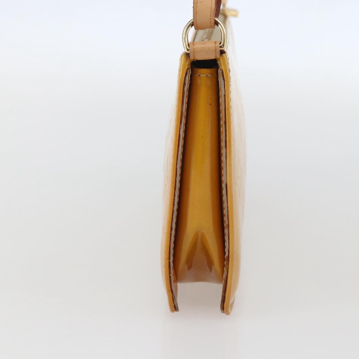 LOUIS VUITTON Monogram Vernis Lexington Pouch Beige M91010 LV Auth ep12290