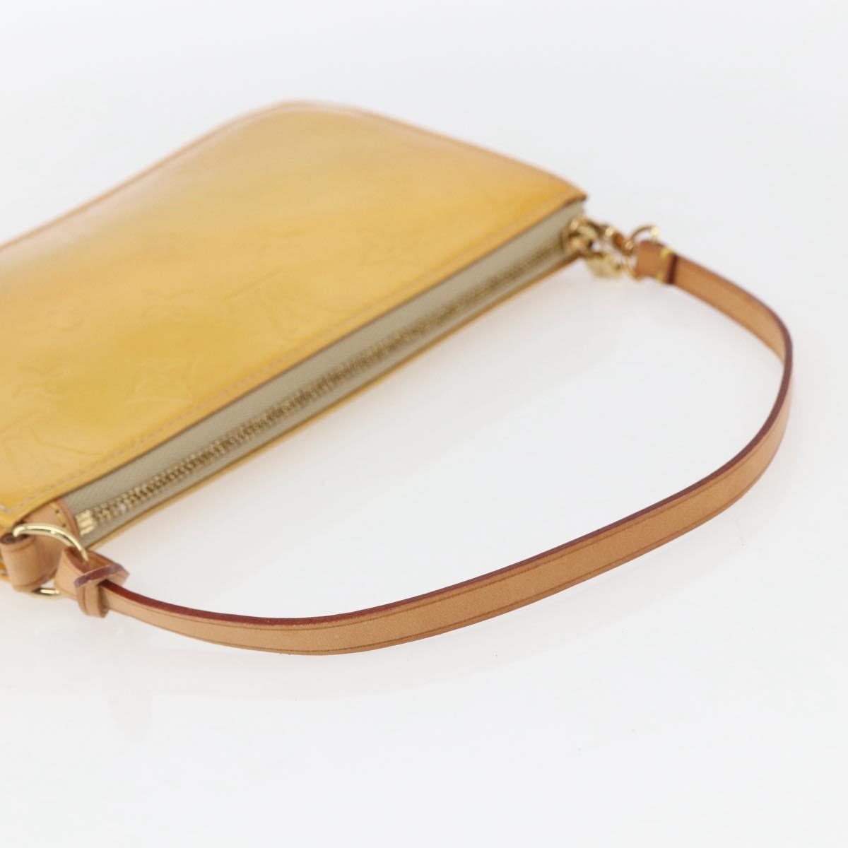 LOUIS VUITTON Monogram Vernis Lexington Pouch Beige M91010 LV Auth ep12290