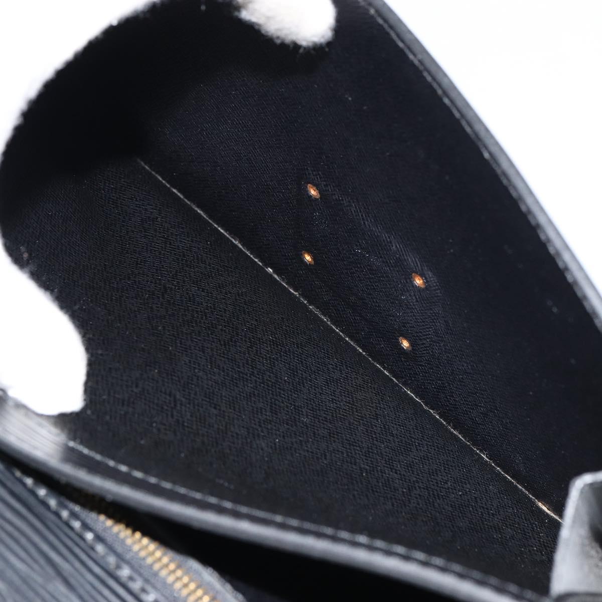 LOUIS VUITTON Epi Serie Dragonne Clutch Bag Black Noir M52612 LV Auth ep12293