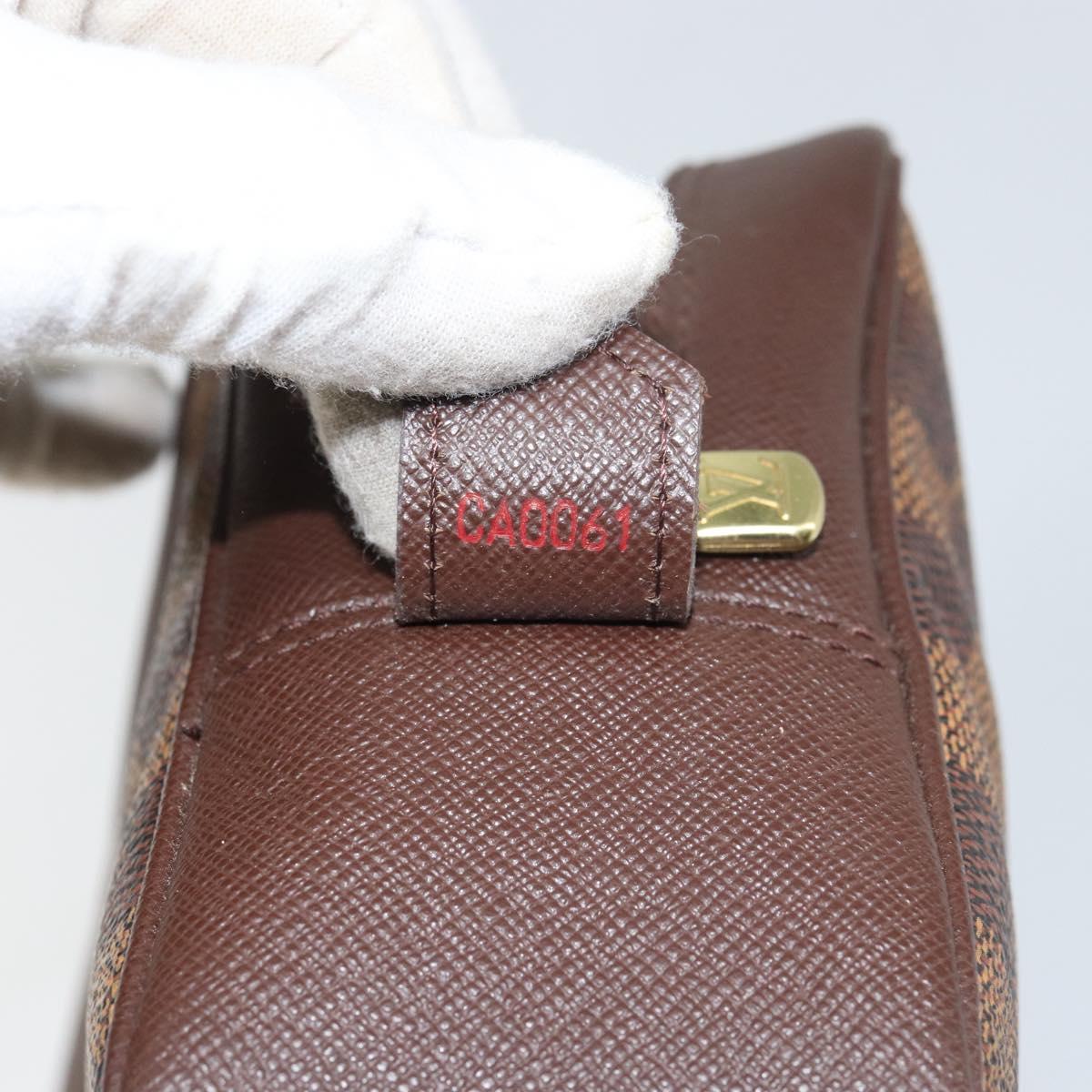 LOUIS VUITTON Damier Ebene Trousse Toilette 25 Clutch Bag N47624 LV Auth ep12294A