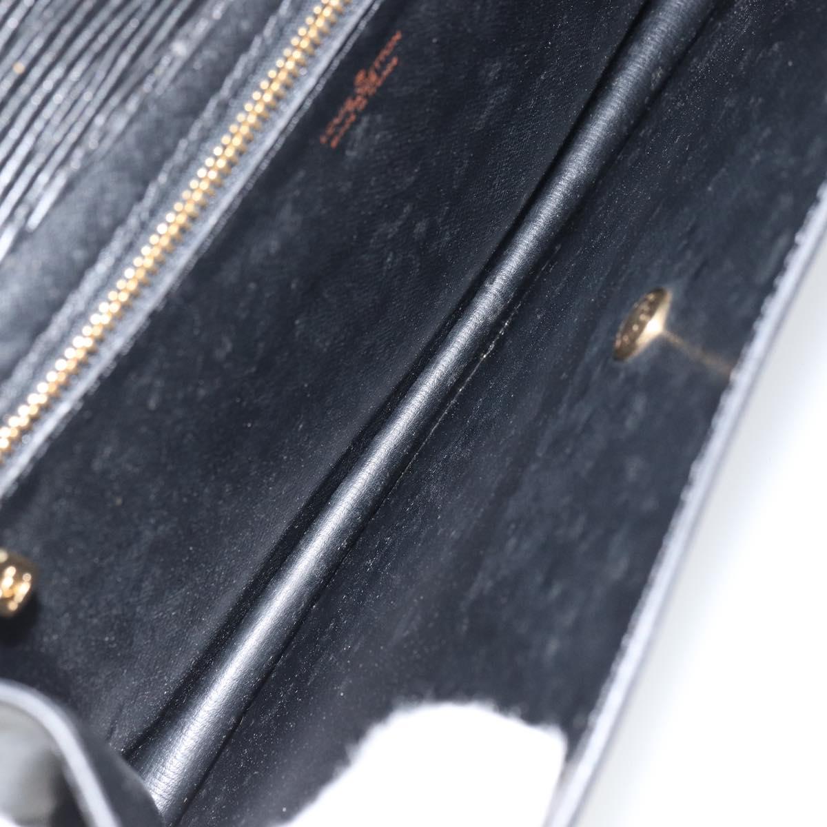 LOUIS VUITTON Epi Montaigne 27 Clutch Bag Black M52652 LV Auth ep12295