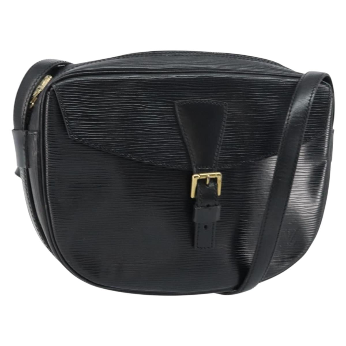 LOUIS VUITTON Epi Jeune Fille MM Shoulder Bag Black M52152 LV Auth ep12297