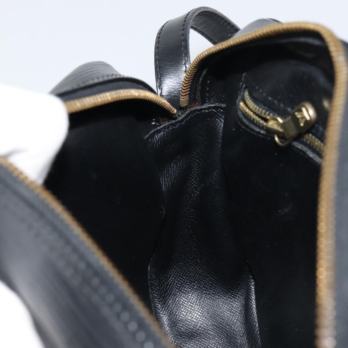 LOUIS VUITTON Epi Jeune Fille MM Shoulder Bag Black M52152 LV Auth ep12297
