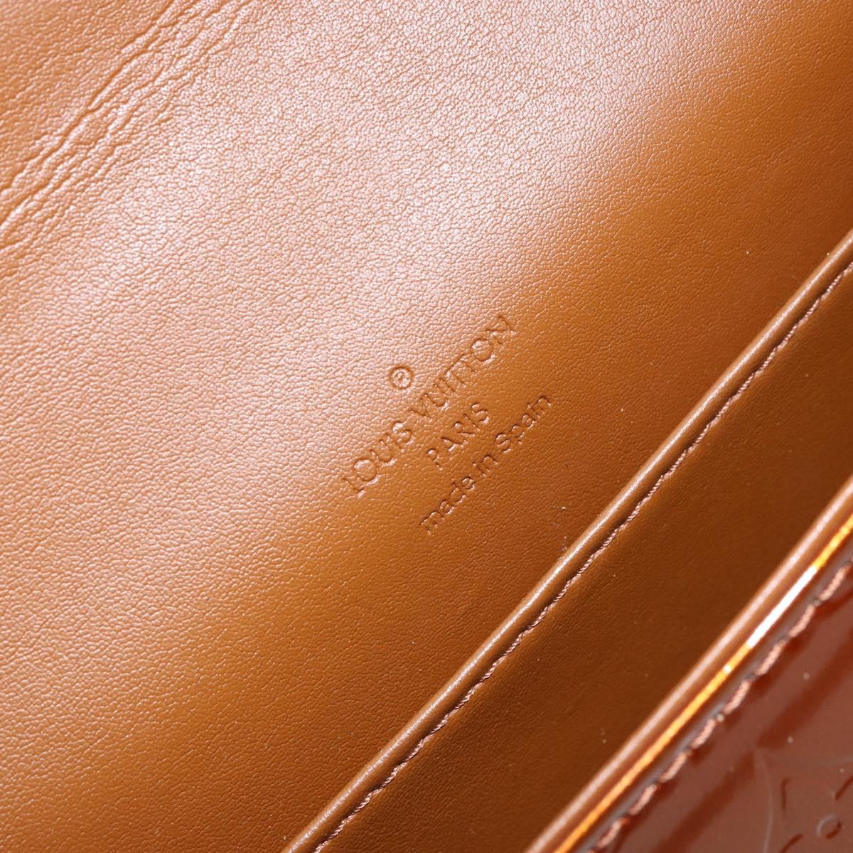 LOUIS VUITTON Monogram Vernis Thompson Street Bag Bronze M91124 LV Auth ep12298