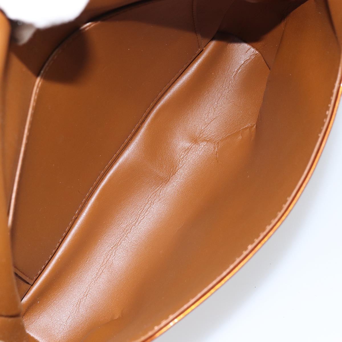 LOUIS VUITTON Monogram Vernis Thompson Street Bag Bronze M91124 LV Auth ep12298