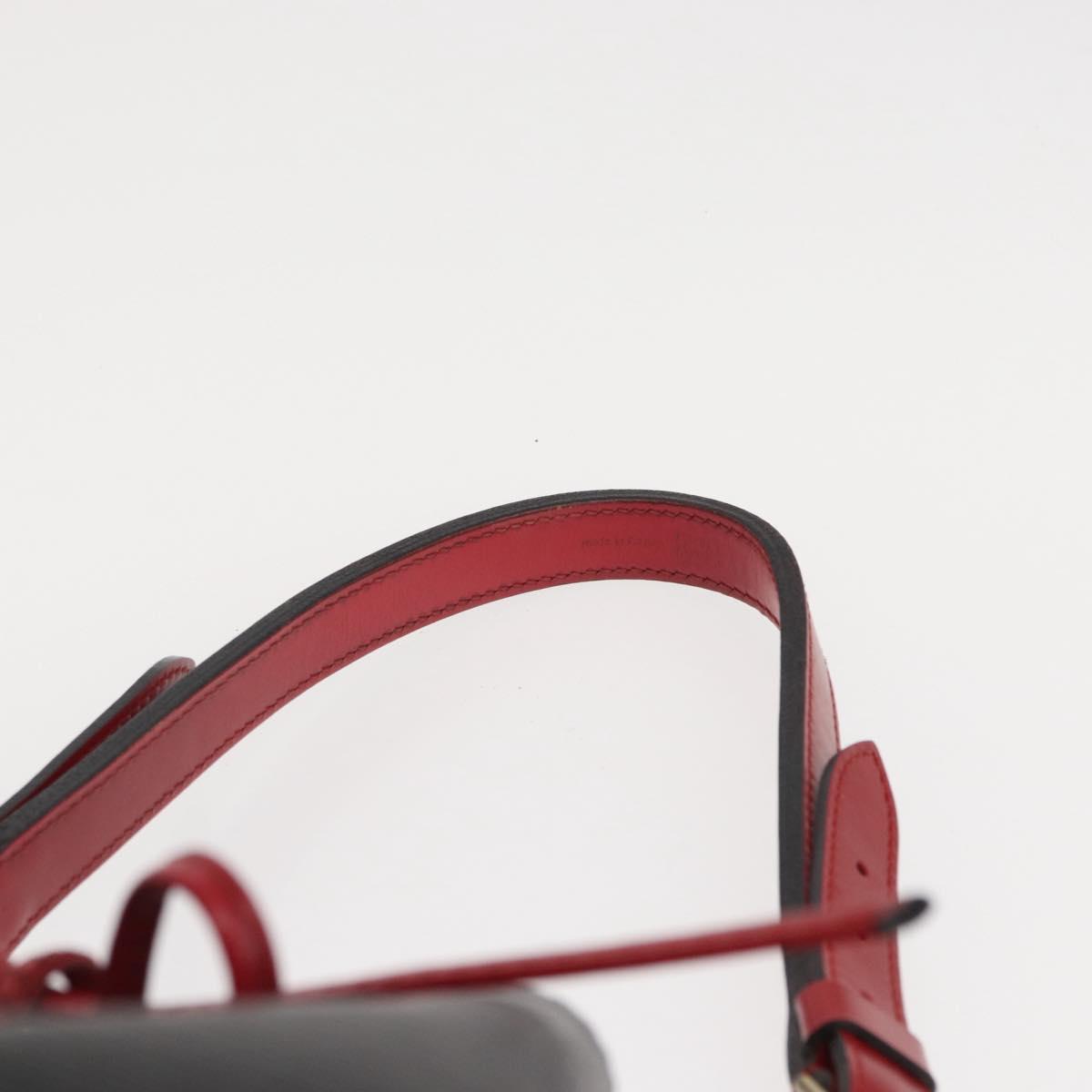 LOUIS VUITTON Epi Noe Shoulder Bag Bicolor Black Red M44017 LV Auth ep12309