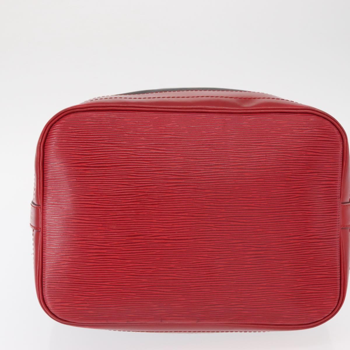 LOUIS VUITTON Epi Noe Shoulder Bag Bicolor Black Red M44017 LV Auth ep12309