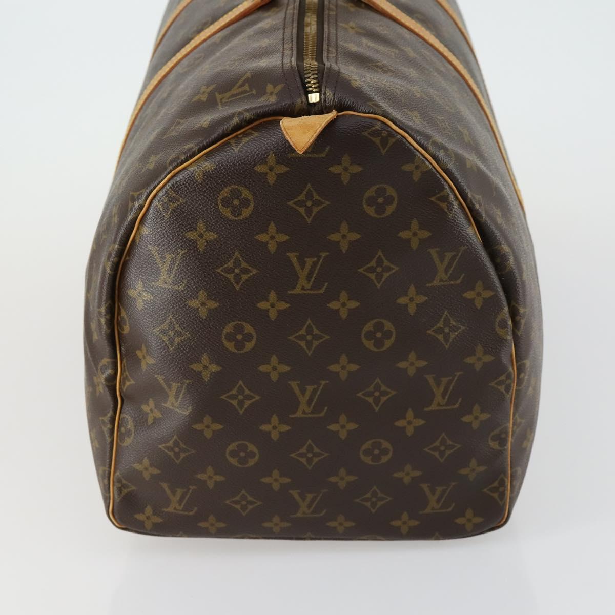 LOUIS VUITTON Monogram Keepall 55 Boston Bag M41424 LV Auth ep12315