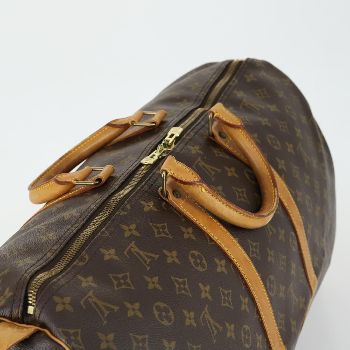 LOUIS VUITTON Monogram Keepall 55 Boston Bag M41424 LV Auth ep12315