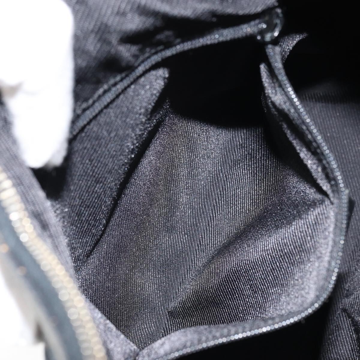 GUCCI GG Canvas Shoulder Bag Black Gold 001 4288 Auth ep12327