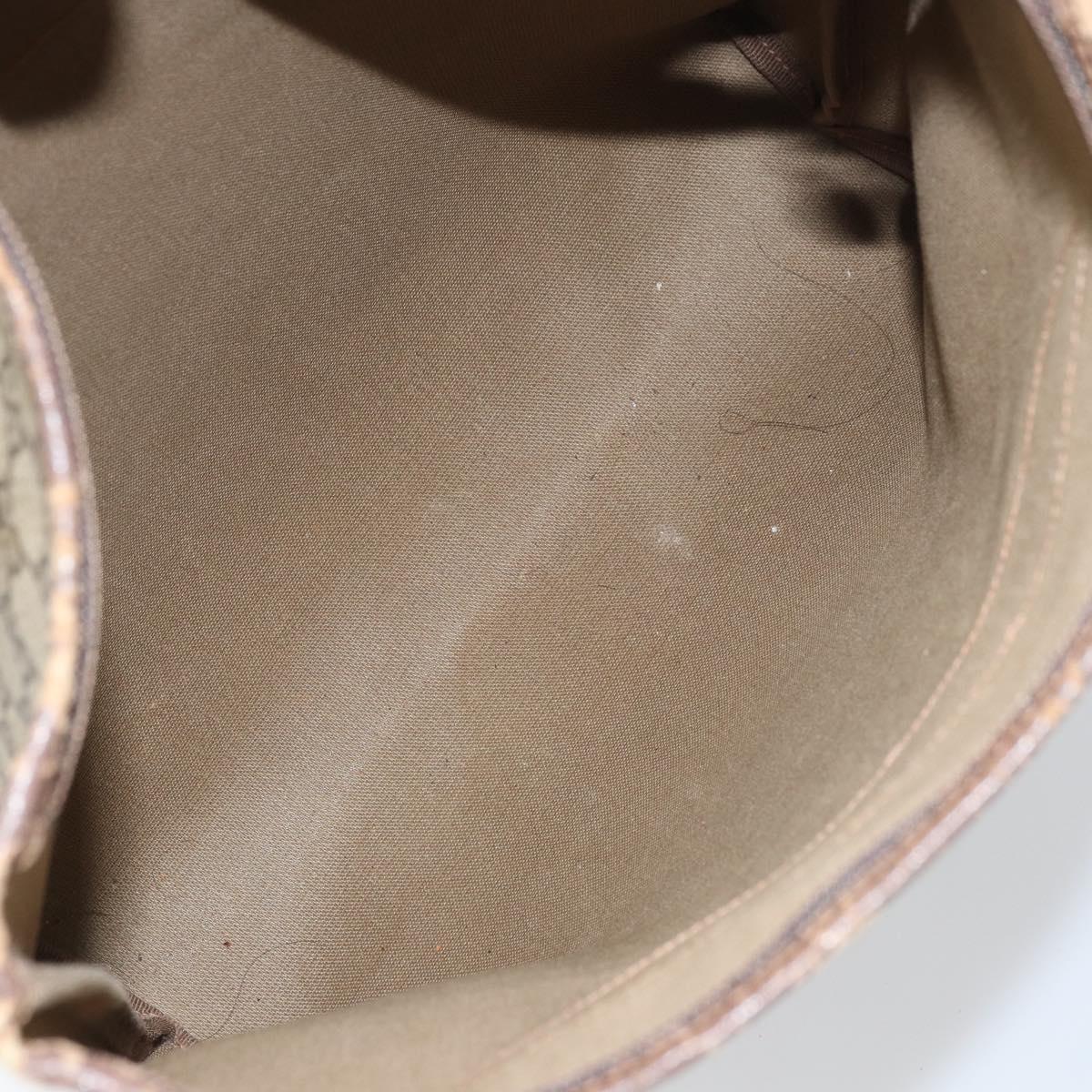 GUCCI GG Supreme Tote Bag PVC Beige Gold Auth ep12338