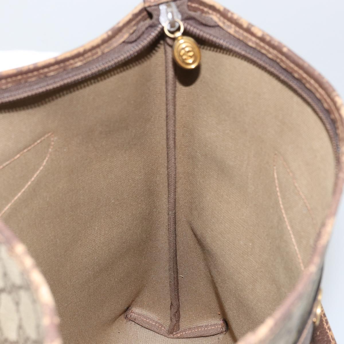 GUCCI GG Supreme Tote Bag PVC Beige Gold Auth ep12338