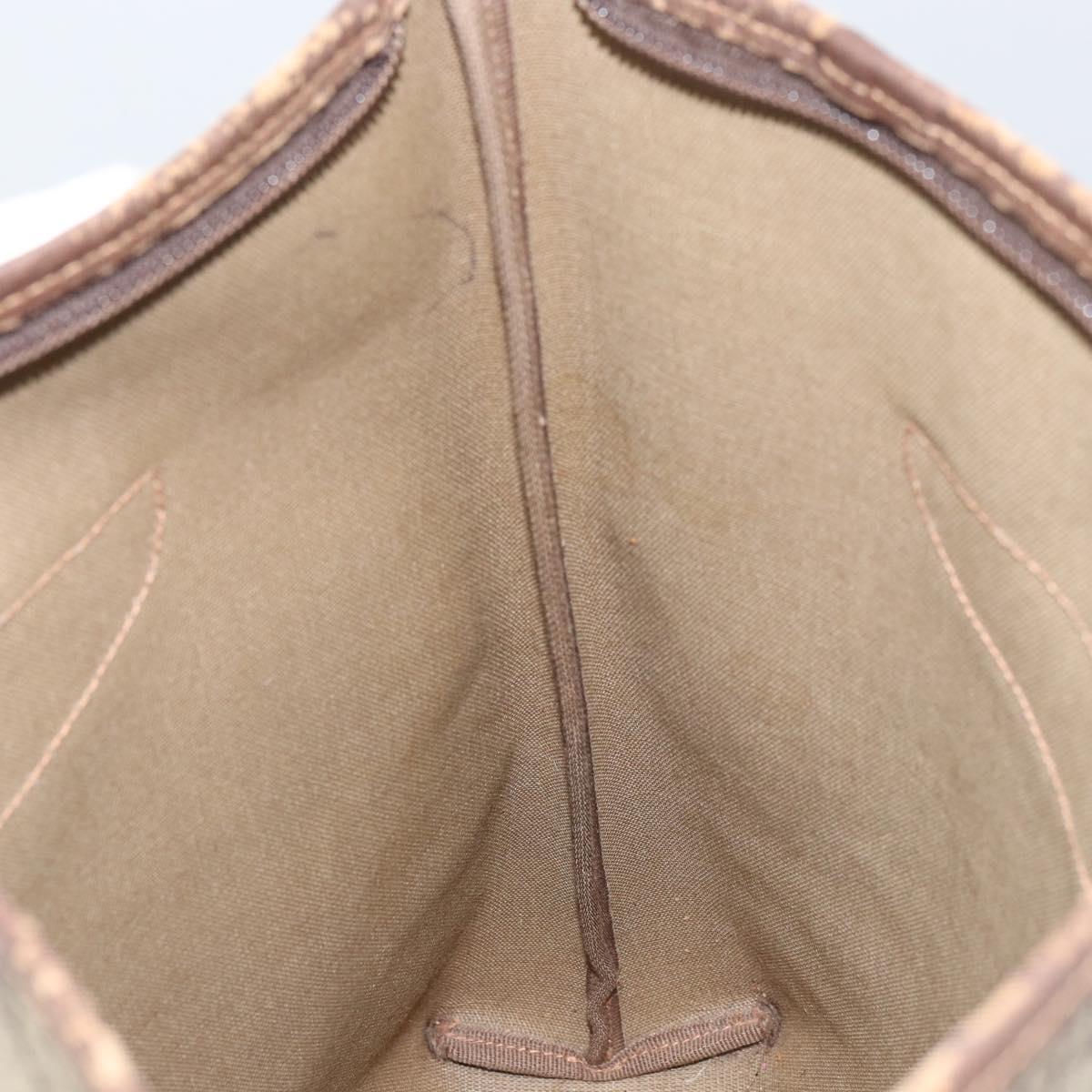 GUCCI GG Supreme Tote Bag PVC Beige Gold Auth ep12338