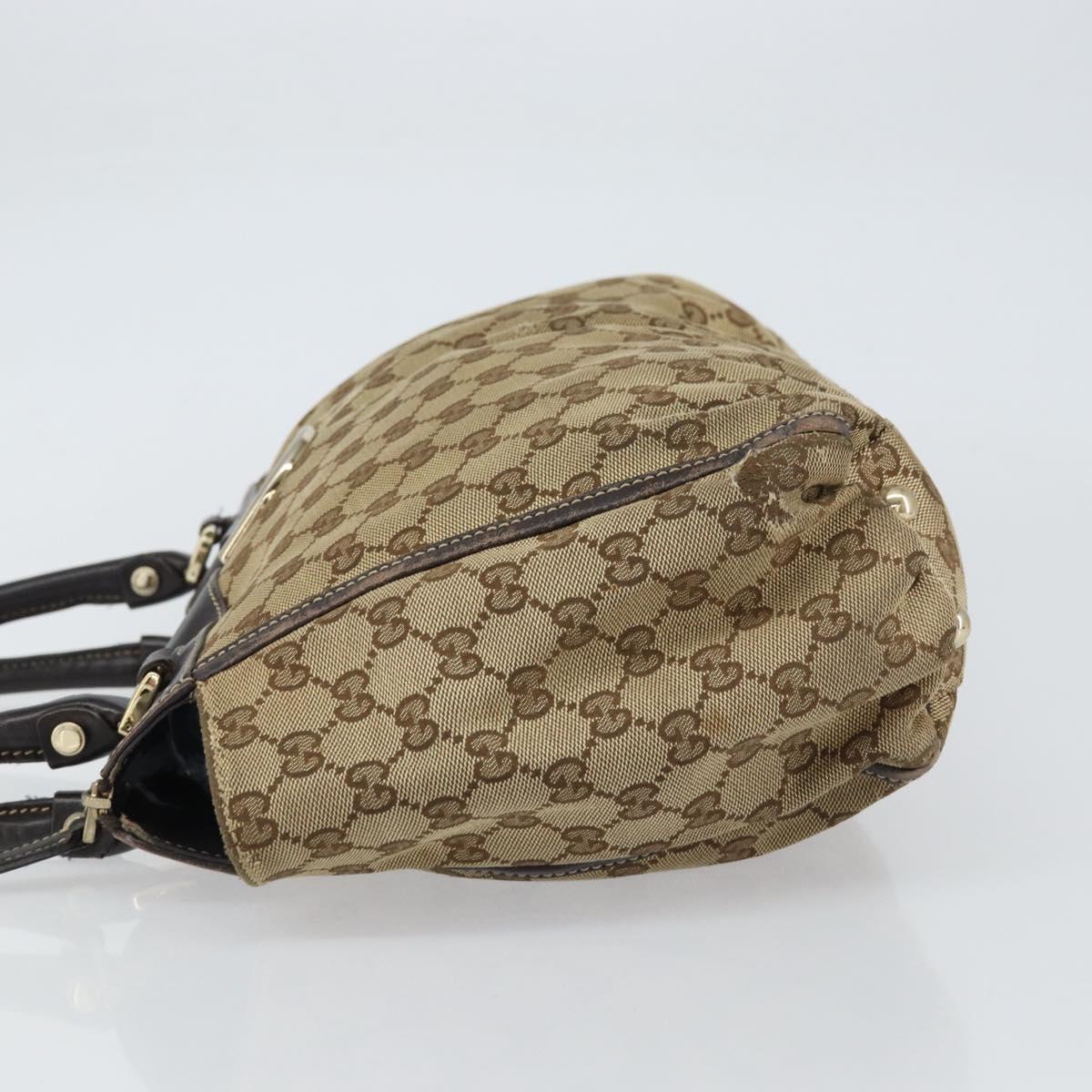 GUCCI GG Canvas Abbey Tote Bag Beige Gold 189831 Auth ep12363