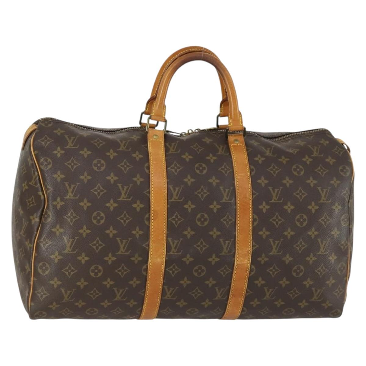 LOUIS VUITTON Monogram Keepall 50 Boston Bag M41426 LV Auth ep12366