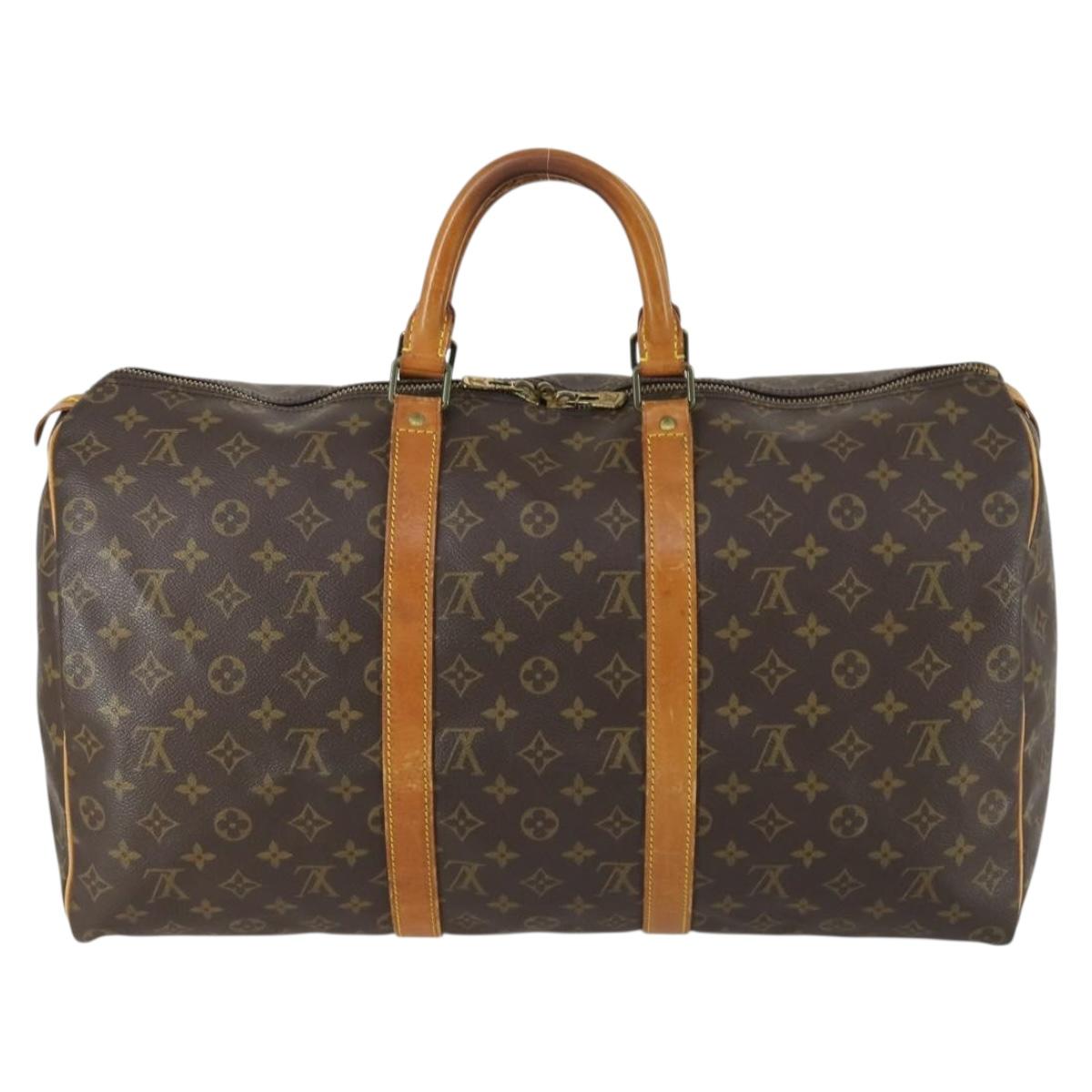 LOUIS VUITTON Monogram Keepall 50 Boston Bag M41426 LV Auth ep12366