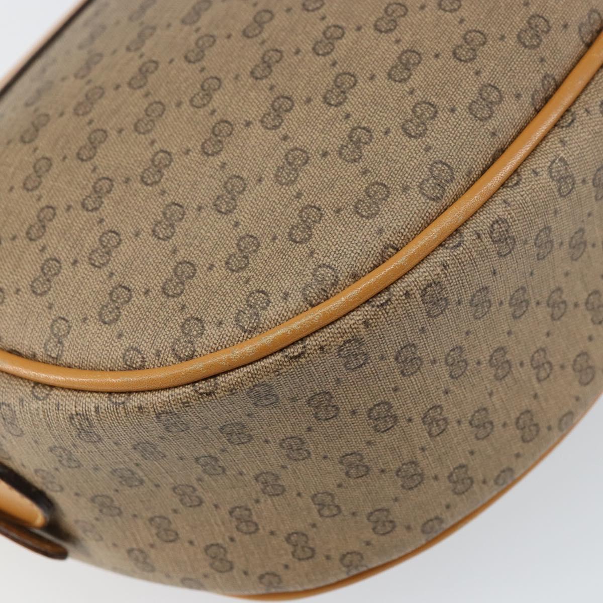 GUCCI Micro GG Supreme Shoulder Bag PVC Beige Gold 001 115 4001 Auth ep12369
