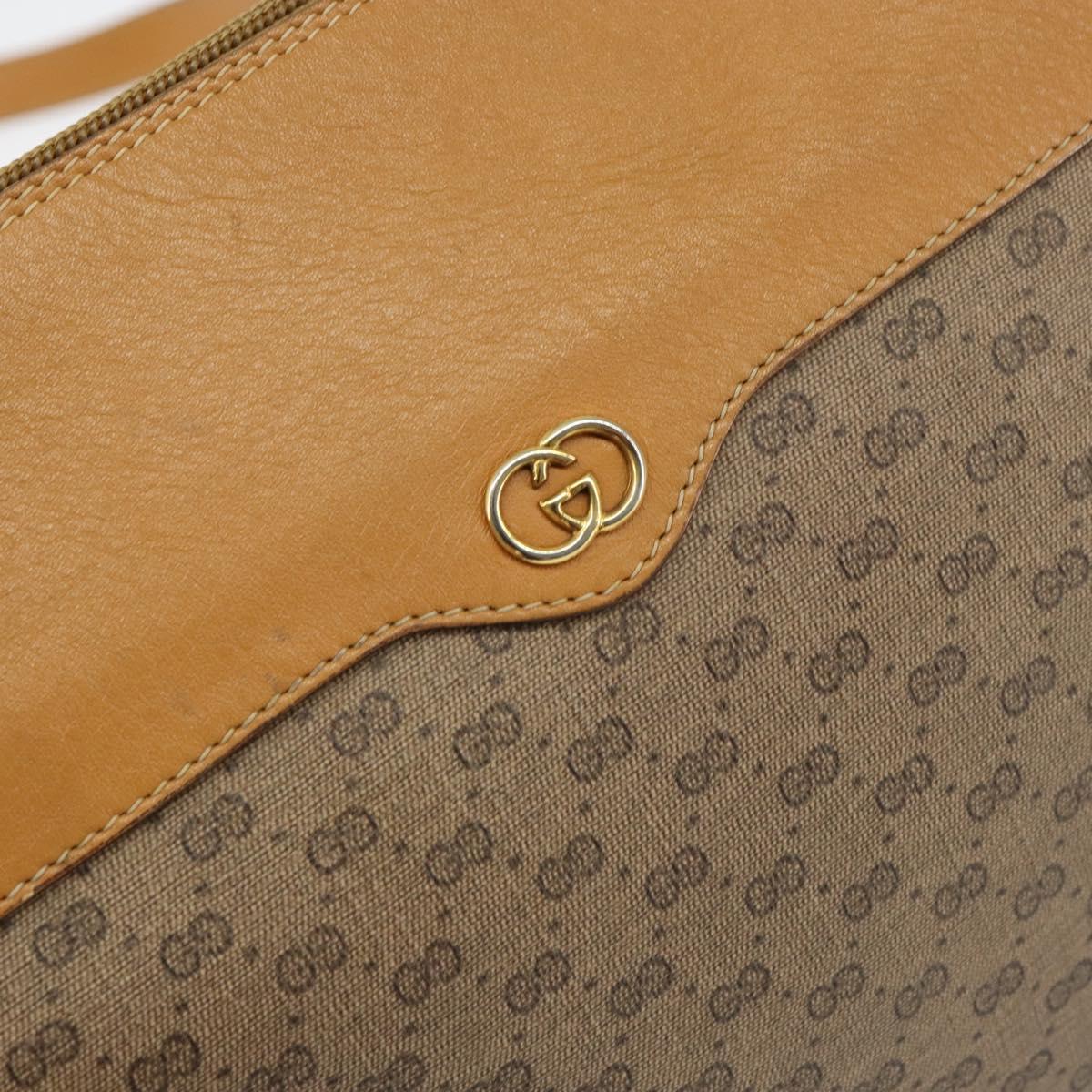 GUCCI Micro GG Supreme Shoulder Bag PVC Beige Gold 001 115 4001 Auth ep12369