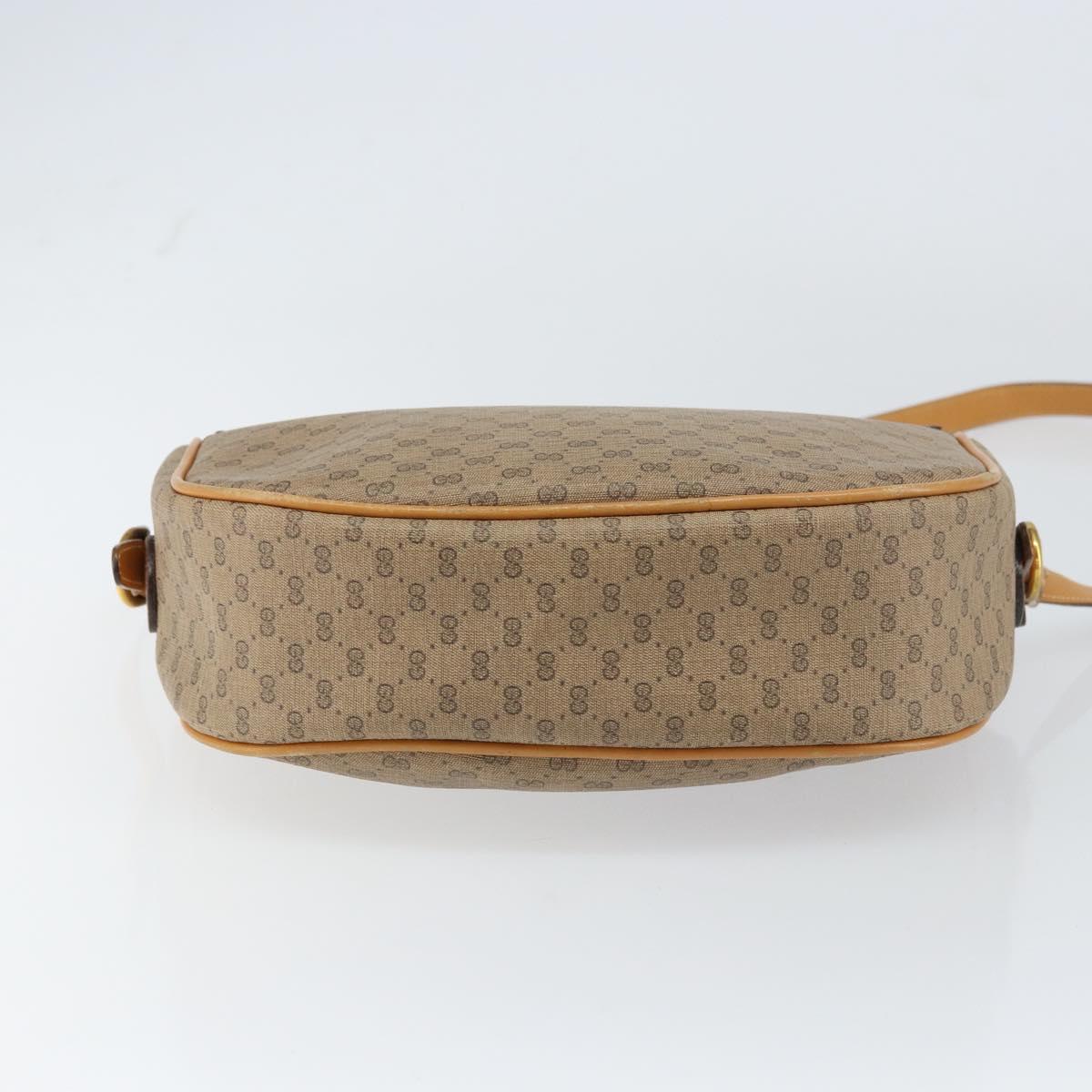 GUCCI Micro GG Supreme Shoulder Bag PVC Beige Gold 001 115 4001 Auth ep12369
