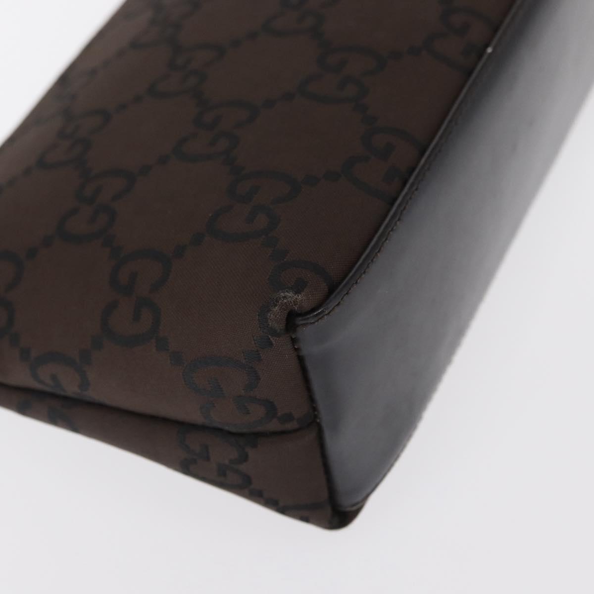 GUCCI GG Canvas Pouch Brown Auth ep12370
