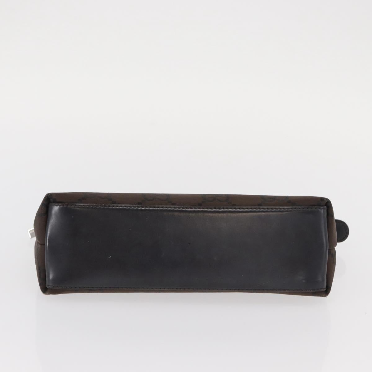 GUCCI GG Canvas Pouch Brown Auth ep12370