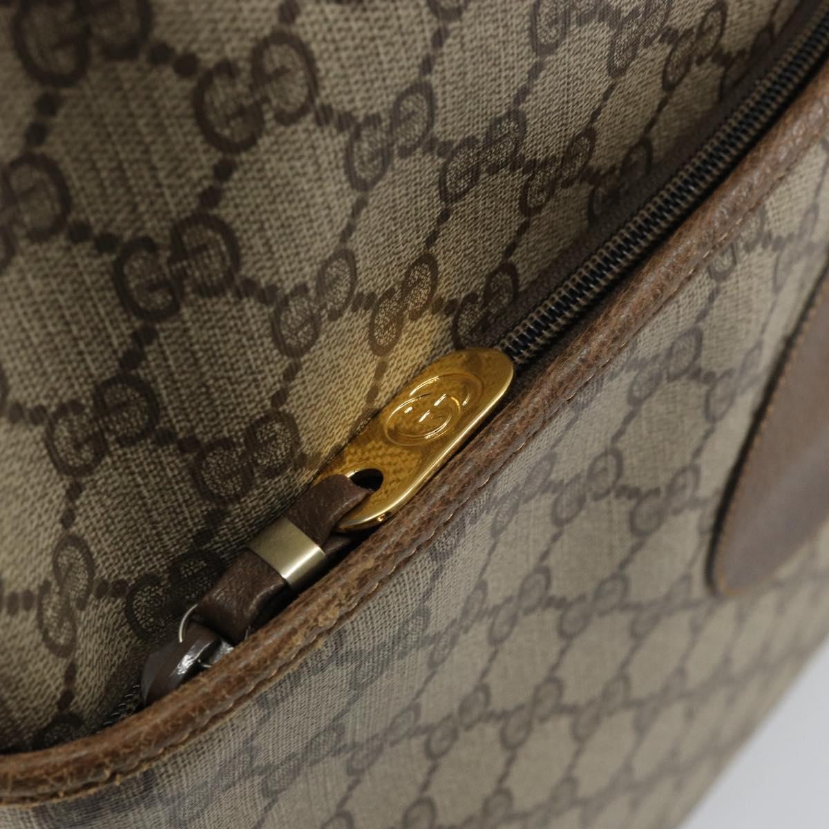 GUCCI GG Supreme Web Sherry Line Bag PVC Beige Red 002 983 0054 Auth ep12384