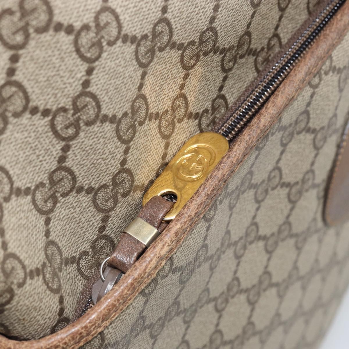 GUCCI GG Supreme Web Sherry Line Bag PVC Beige Red 002 983 0054 Auth ep12384