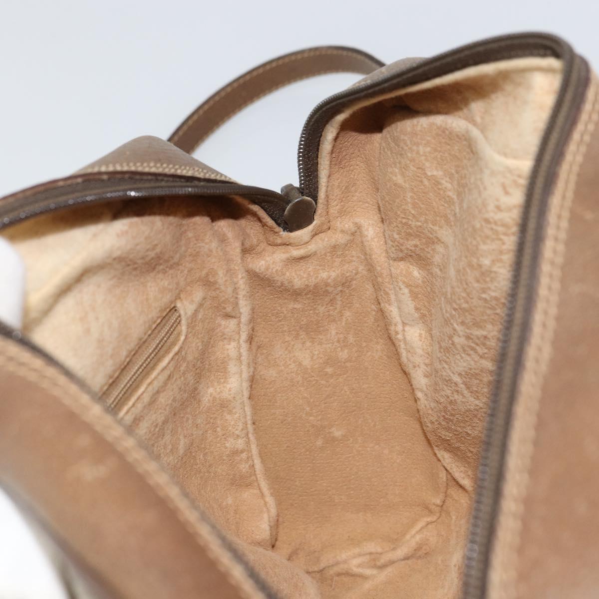 GUCCI GG Supreme Web Sherry Line Bag PVC Beige Gold 56 02 088 Auth ep12386