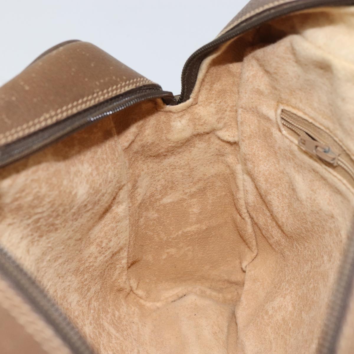 GUCCI GG Supreme Web Sherry Line Bag PVC Beige Gold 56 02 088 Auth ep12386