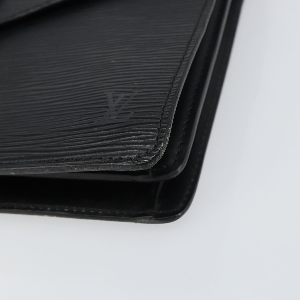 LOUIS VUITTON Epi Concorde Hand Bag Black M52132 LV Auth ep12387