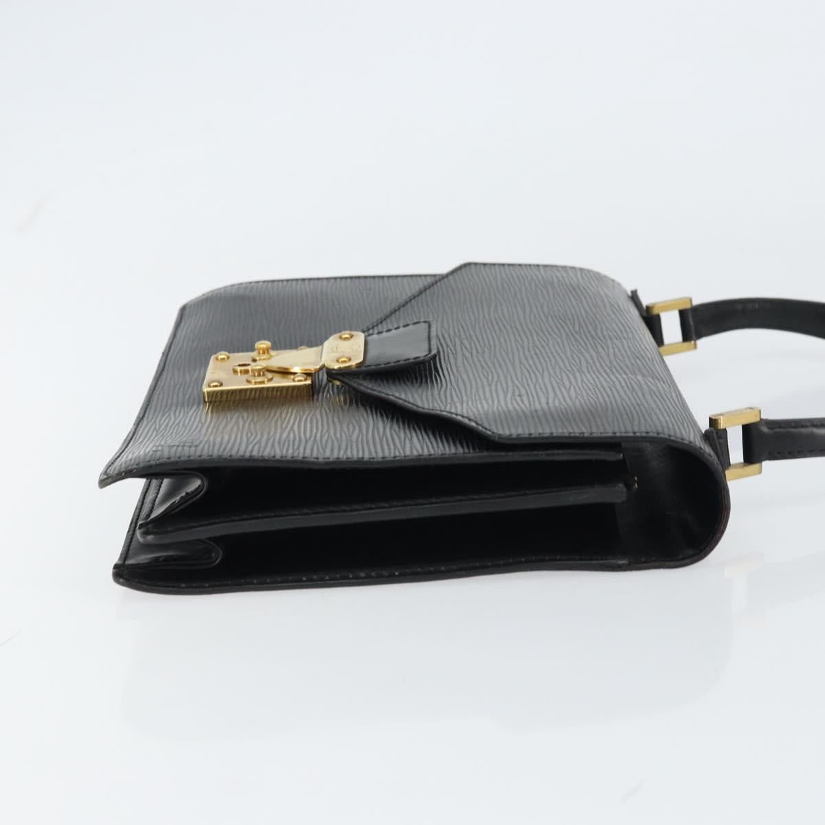 LOUIS VUITTON Epi Concorde Hand Bag Black M52132 LV Auth ep12387