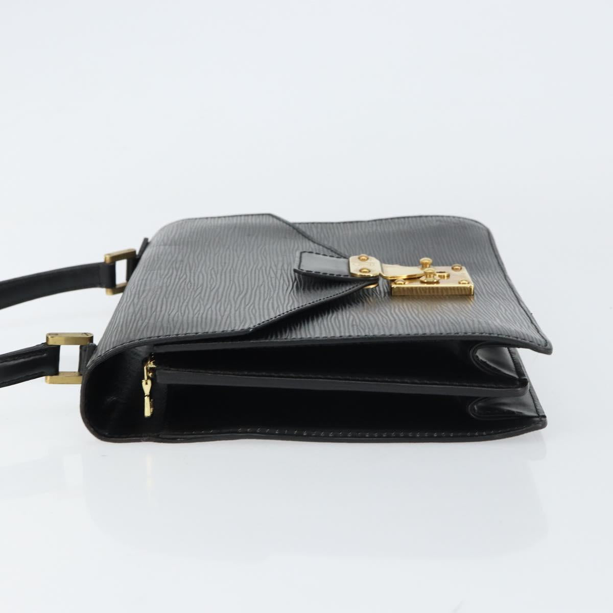 LOUIS VUITTON Epi Concorde Hand Bag Black M52132 LV Auth ep12387