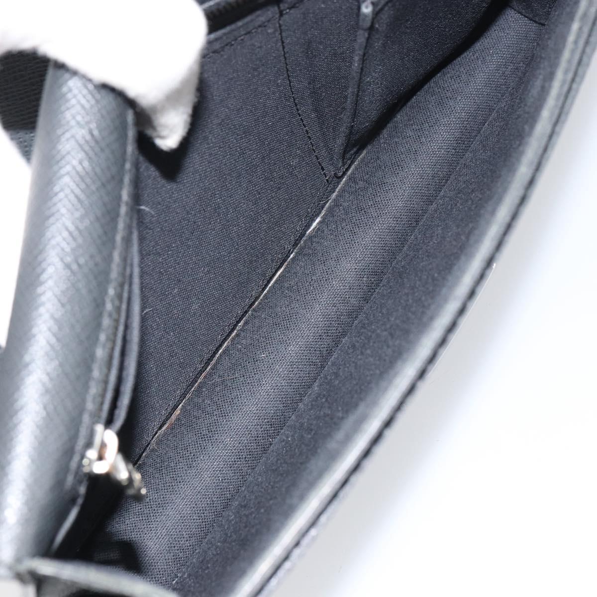 LOUIS VUITTON Taiga Belair Clutch Bag Ardoise M32592 LV Auth ep12406