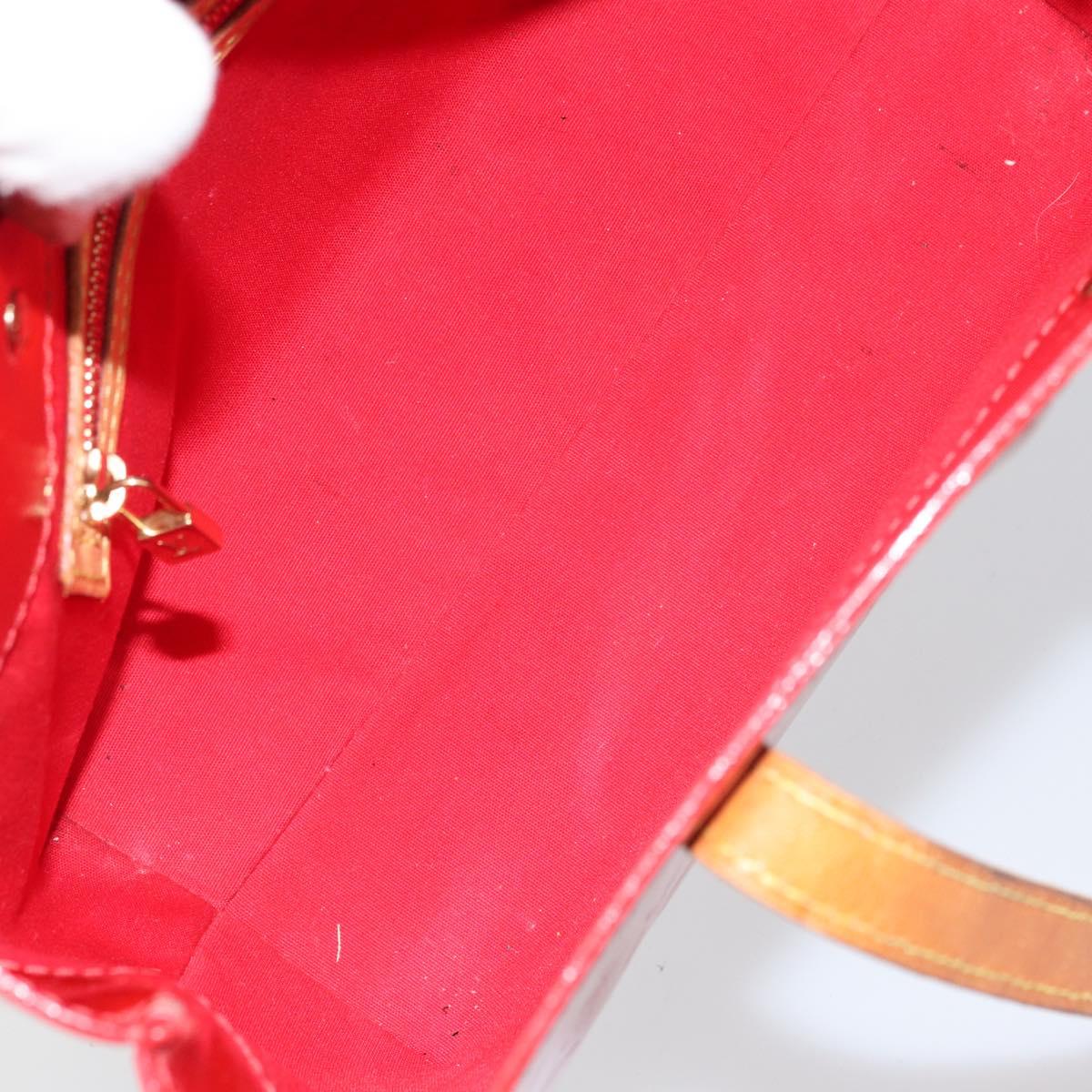 LOUIS VUITTON Monogram Vernis Reade PM Hand Bag Red Rouge M91088 LV Auth ep12416
