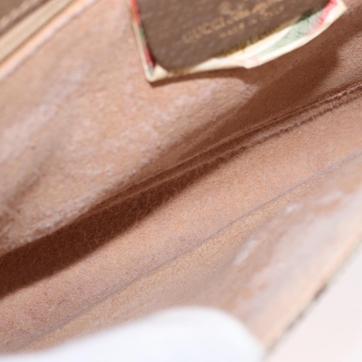 GUCCI GG Supreme Shoulder Bag PVC Beige Gold 904 02 050 Auth ep12421