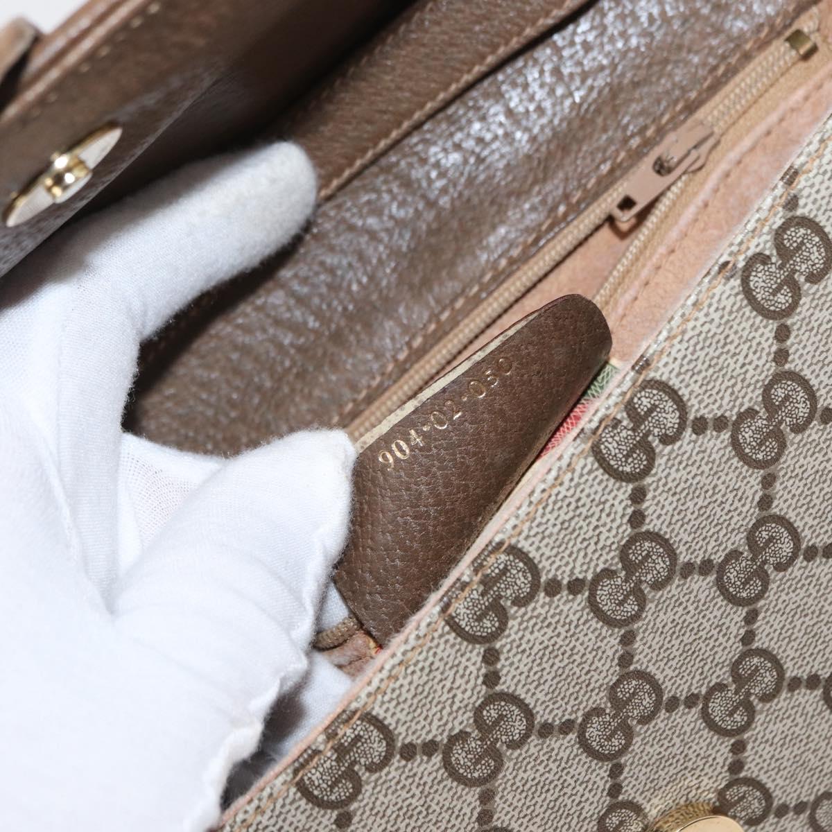 GUCCI GG Supreme Shoulder Bag PVC Beige Gold 904 02 050 Auth ep12421
