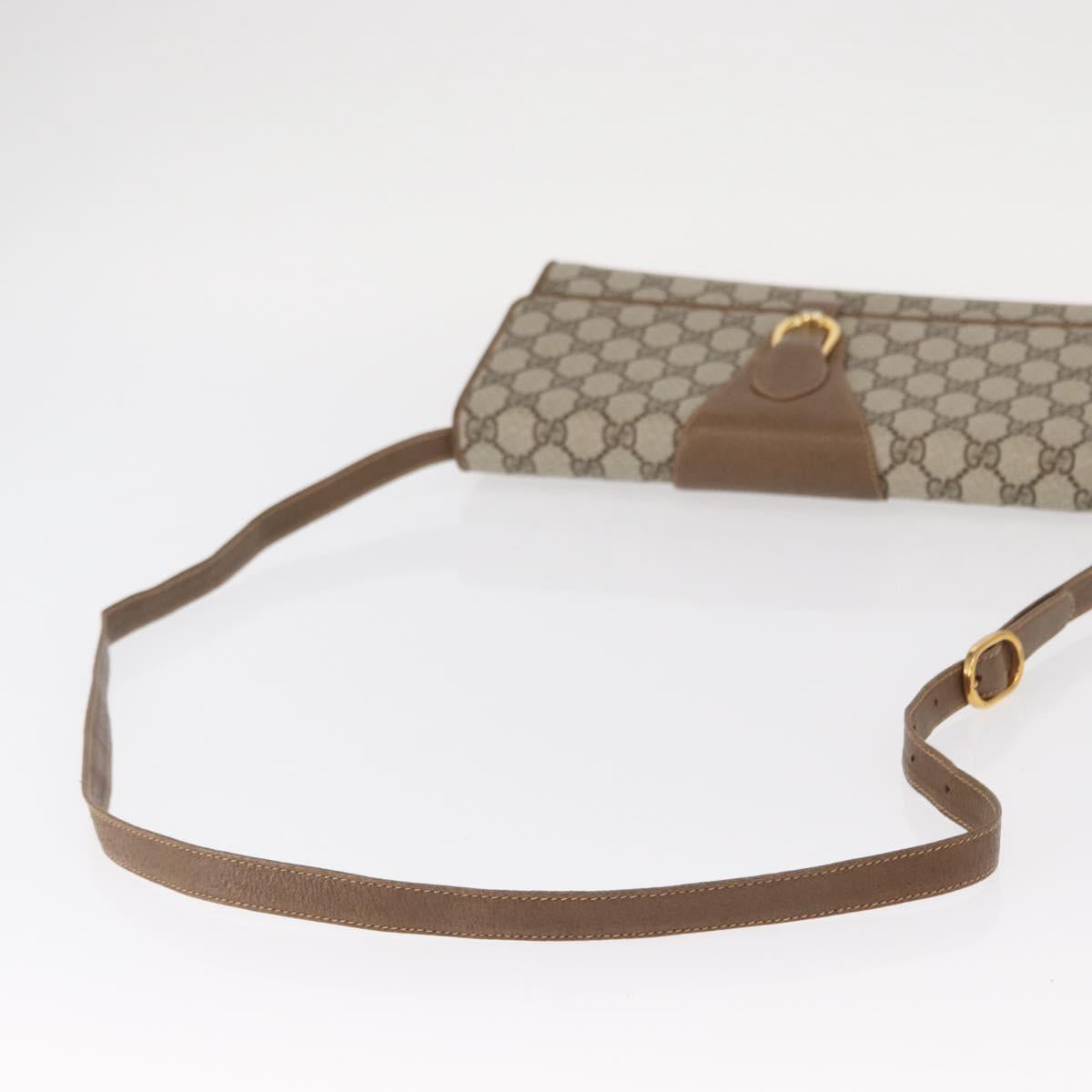 GUCCI GG Supreme Shoulder Bag PVC Beige Gold 904 02 050 Auth ep12421