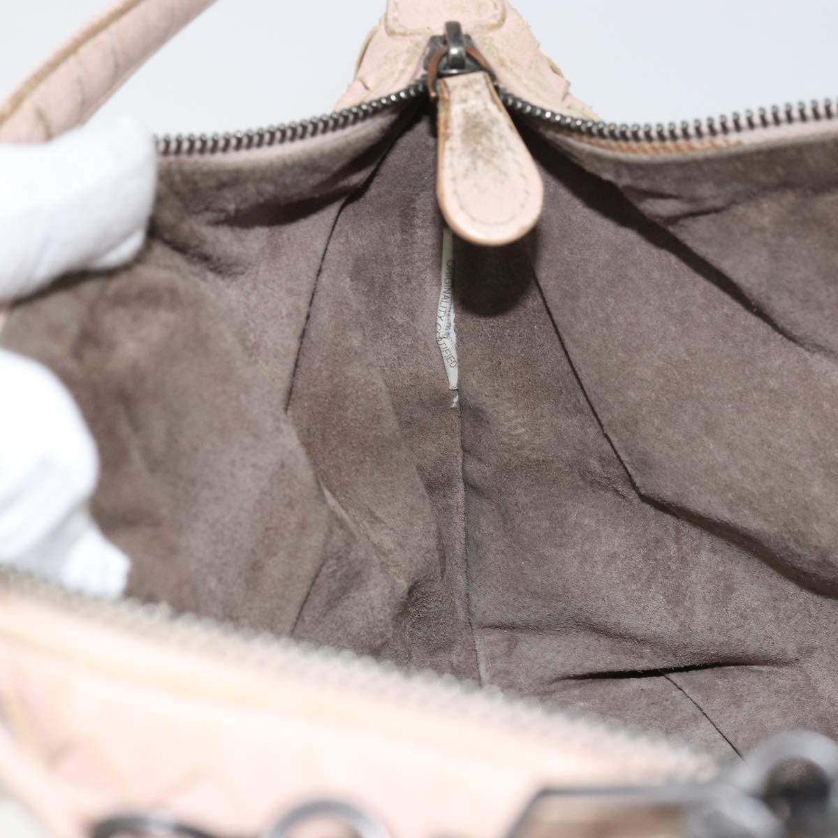BOTTEGA VENETA INTRECCIATO Hand Bag Leather Pink Auth ep12436