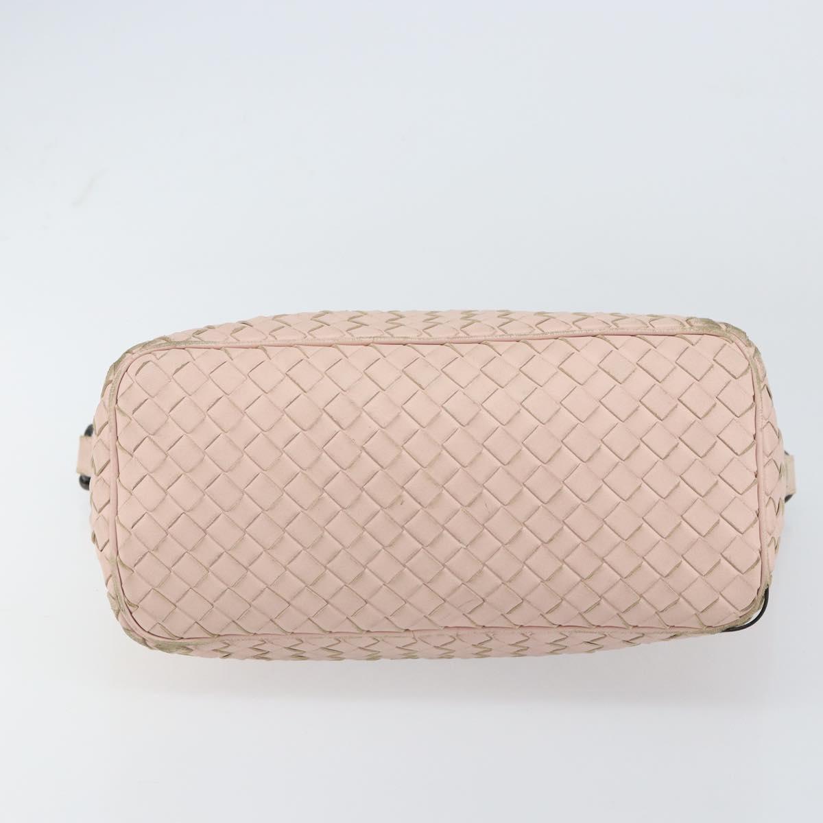 BOTTEGA VENETA INTRECCIATO Hand Bag Leather Pink Auth ep12436
