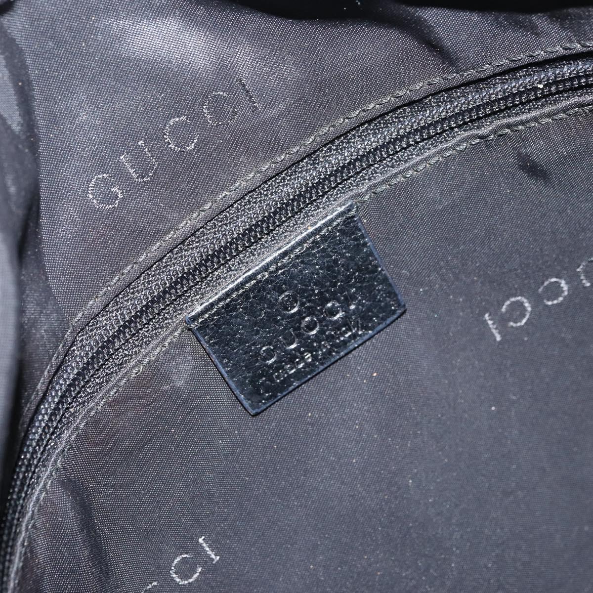GUCCI Jackie Shoulder Bag Nylon Black Silver 001 3355 1781 Auth ep12448