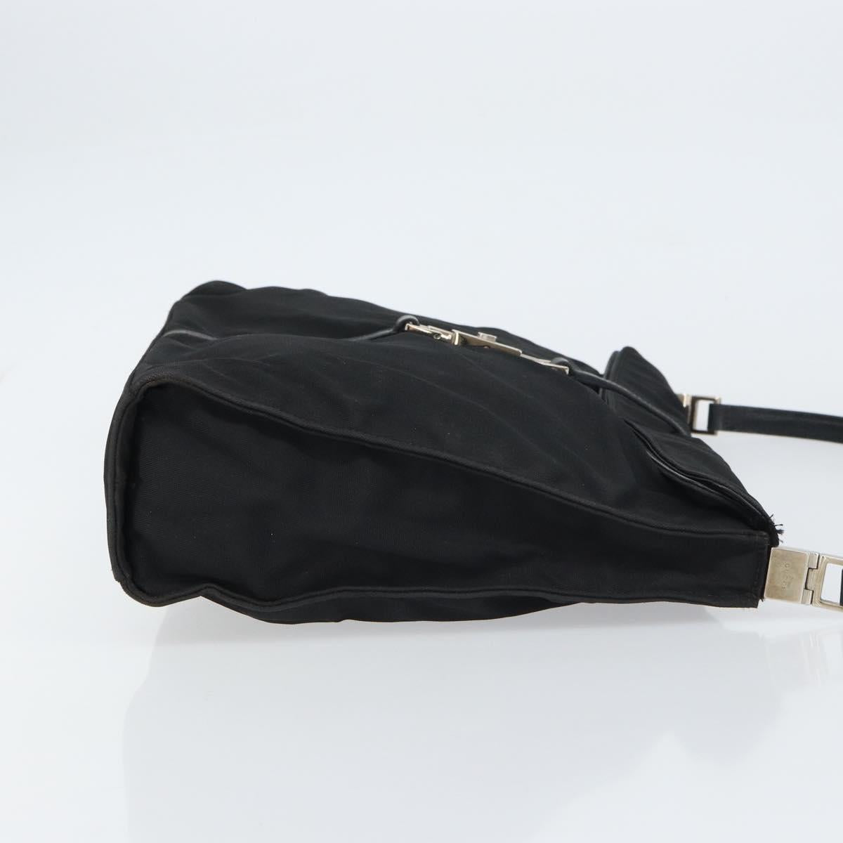 GUCCI Jackie Shoulder Bag Nylon Black Silver 001 3355 1781 Auth ep12448