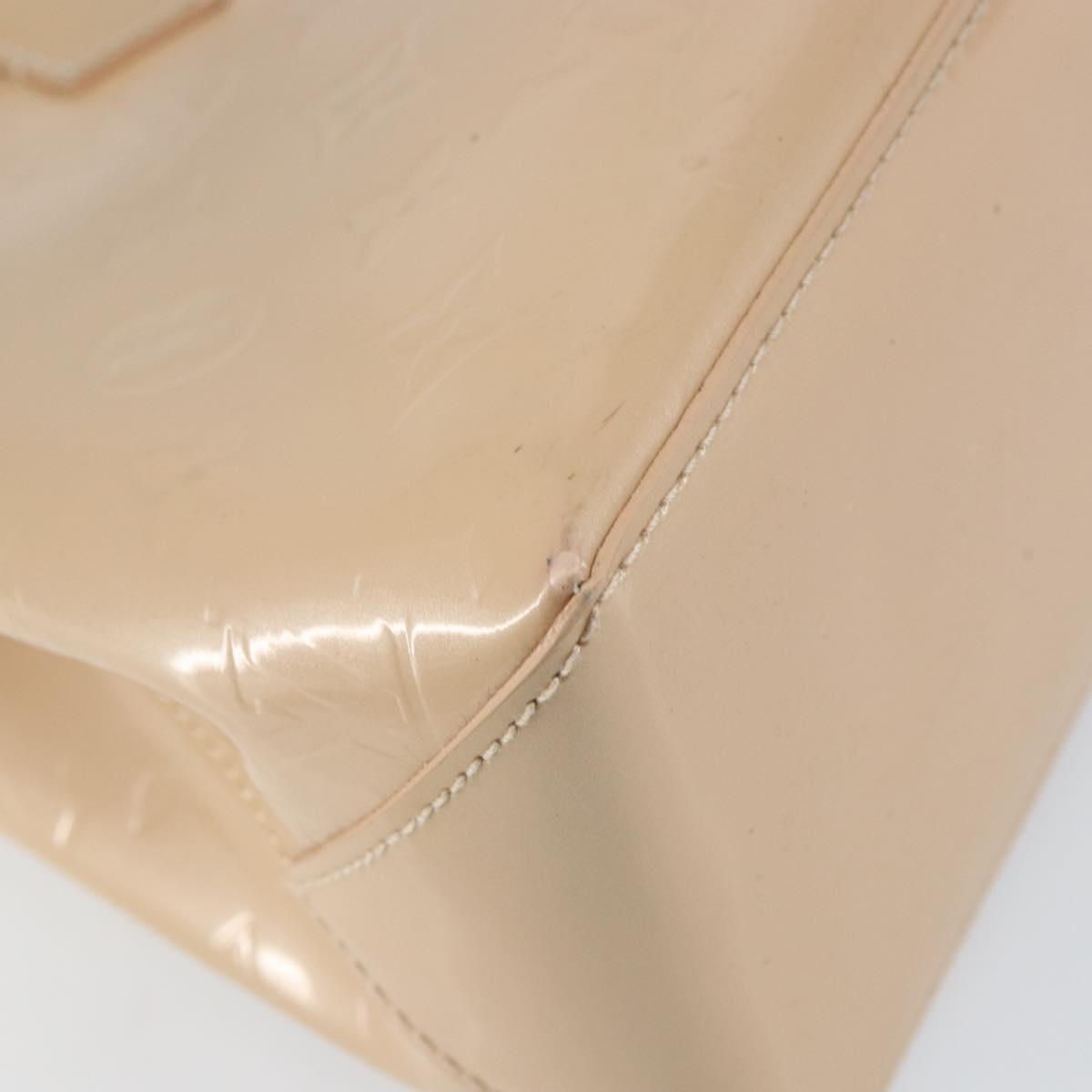 LOUIS VUITTON Vernis Wilshire PM Hand Bag Rose Flow Lantern M91642 Auth ep12449