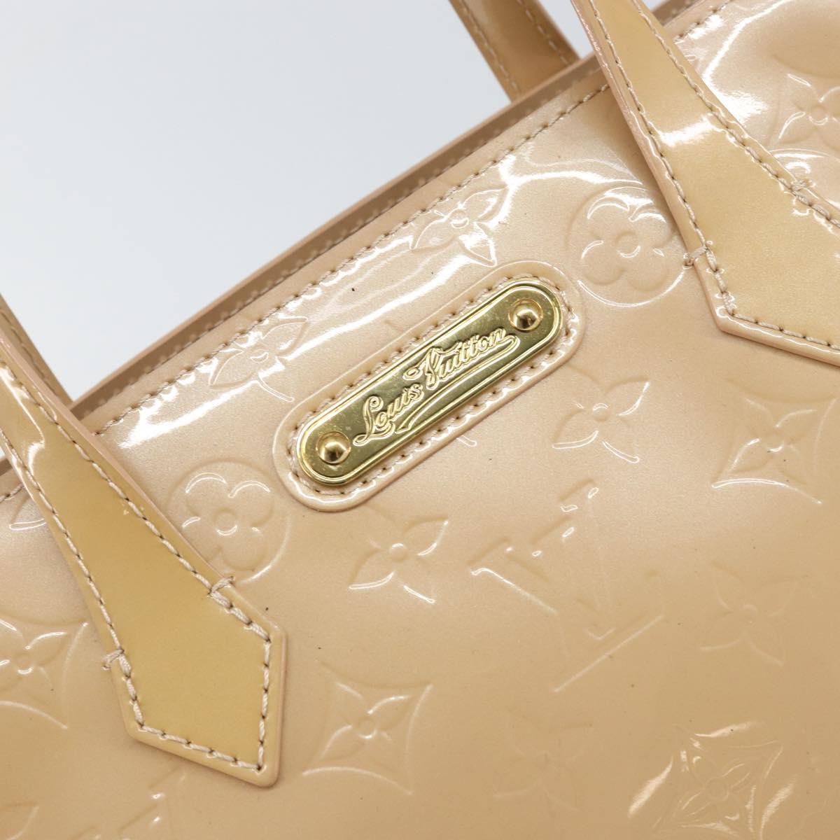 LOUIS VUITTON Vernis Wilshire PM Hand Bag Rose Flow Lantern M91642 Auth ep12449