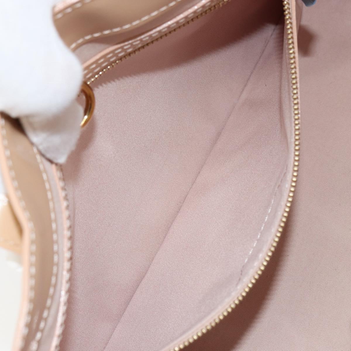 LOUIS VUITTON Vernis Wilshire PM Hand Bag Rose Flow Lantern M91642 Auth ep12449
