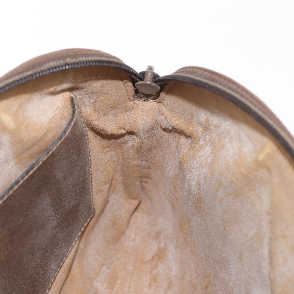 GUCCI GG Supreme Web Sherry Line Bag PVC Beige Gold 904 02 047 Auth ep12468
