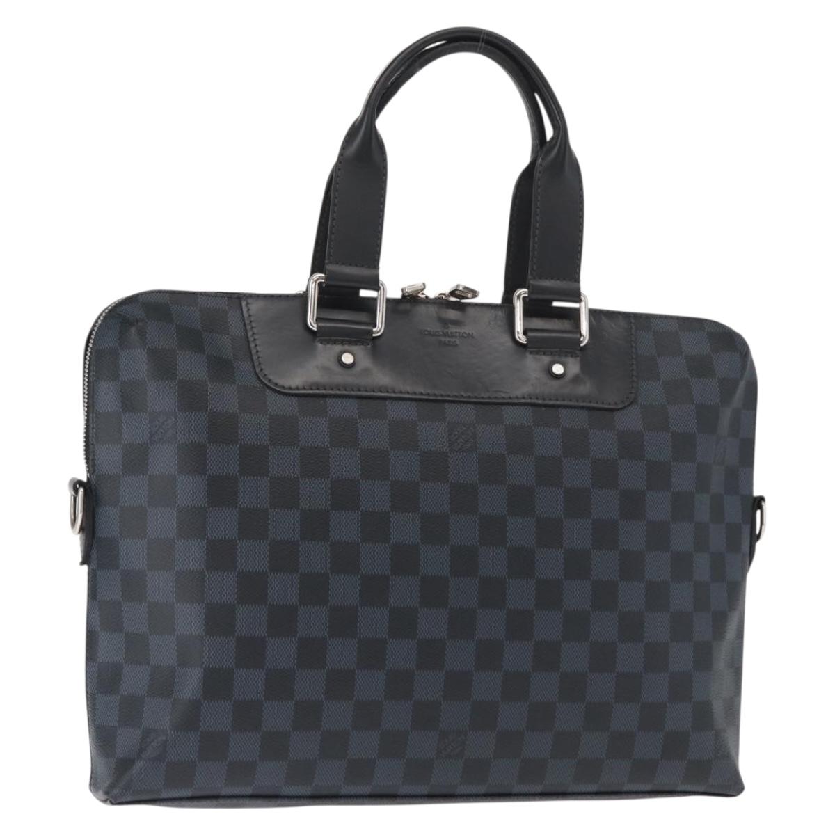 LOUIS VUITTON Damier Cobalt Porte Documents Jules Bag 2way N41589 Auth ep12472