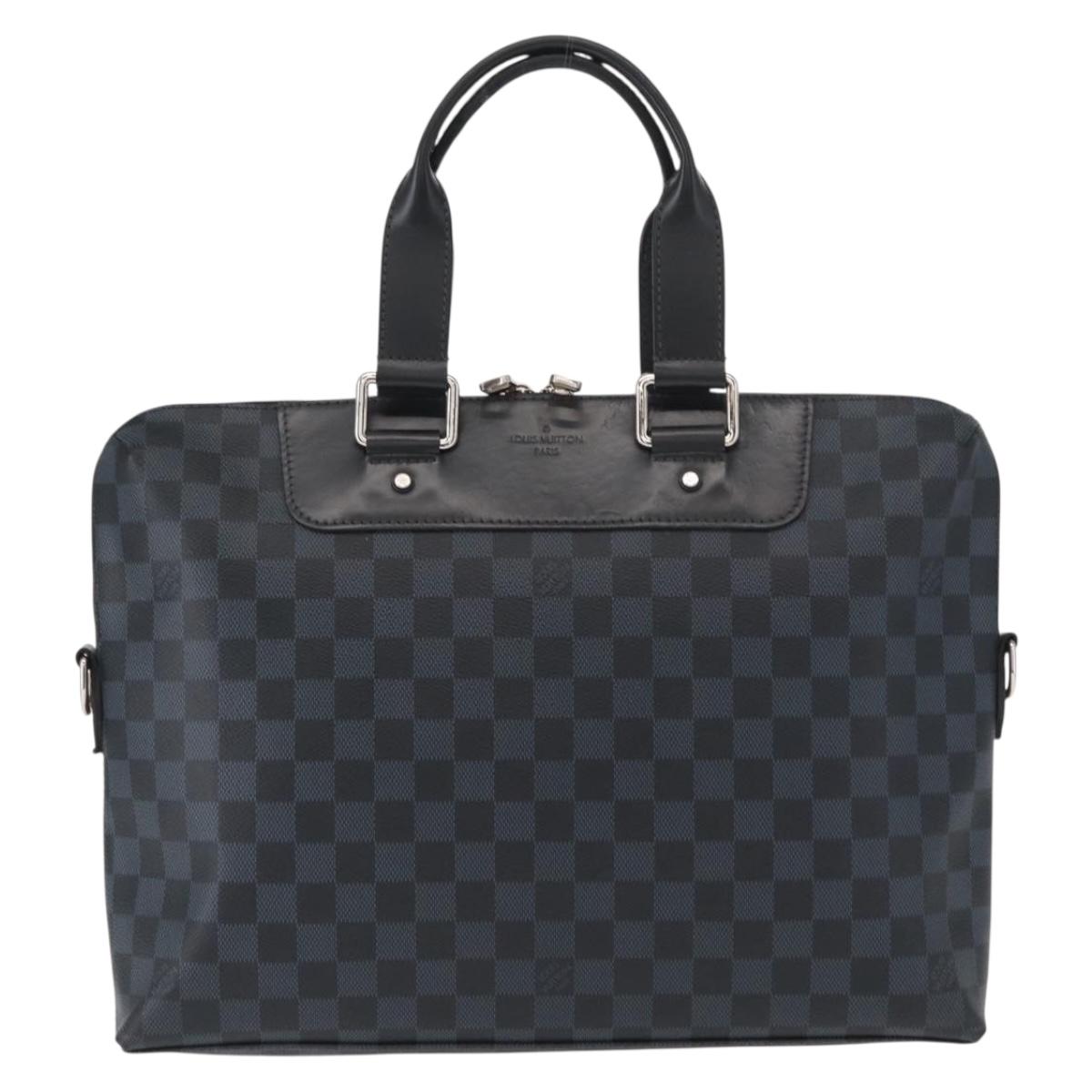 LOUIS VUITTON Damier Cobalt Porte Documents Jules Bag 2way N41589 Auth ep12472