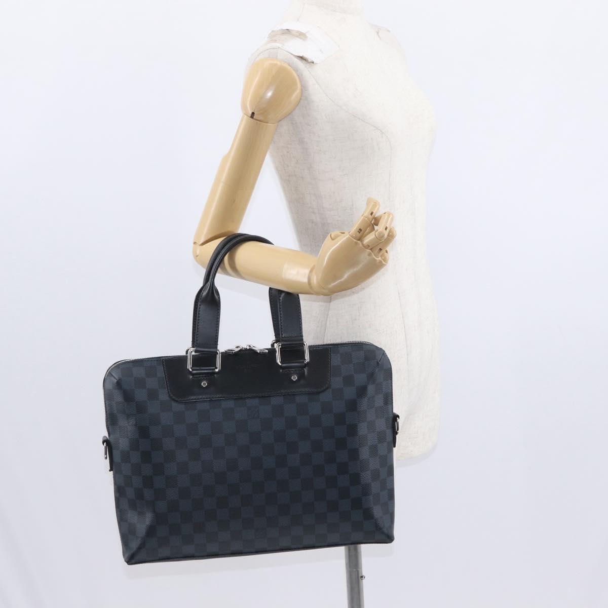 LOUIS VUITTON Damier Cobalt Porte Documents Jules Bag 2way N41589 Auth ep12472