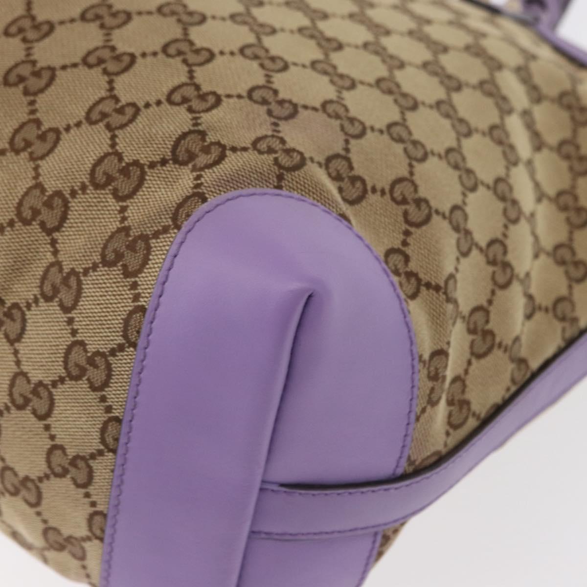 GUCCI GG Canvas Tote Bag Beige Gold 247209 Auth ep12485