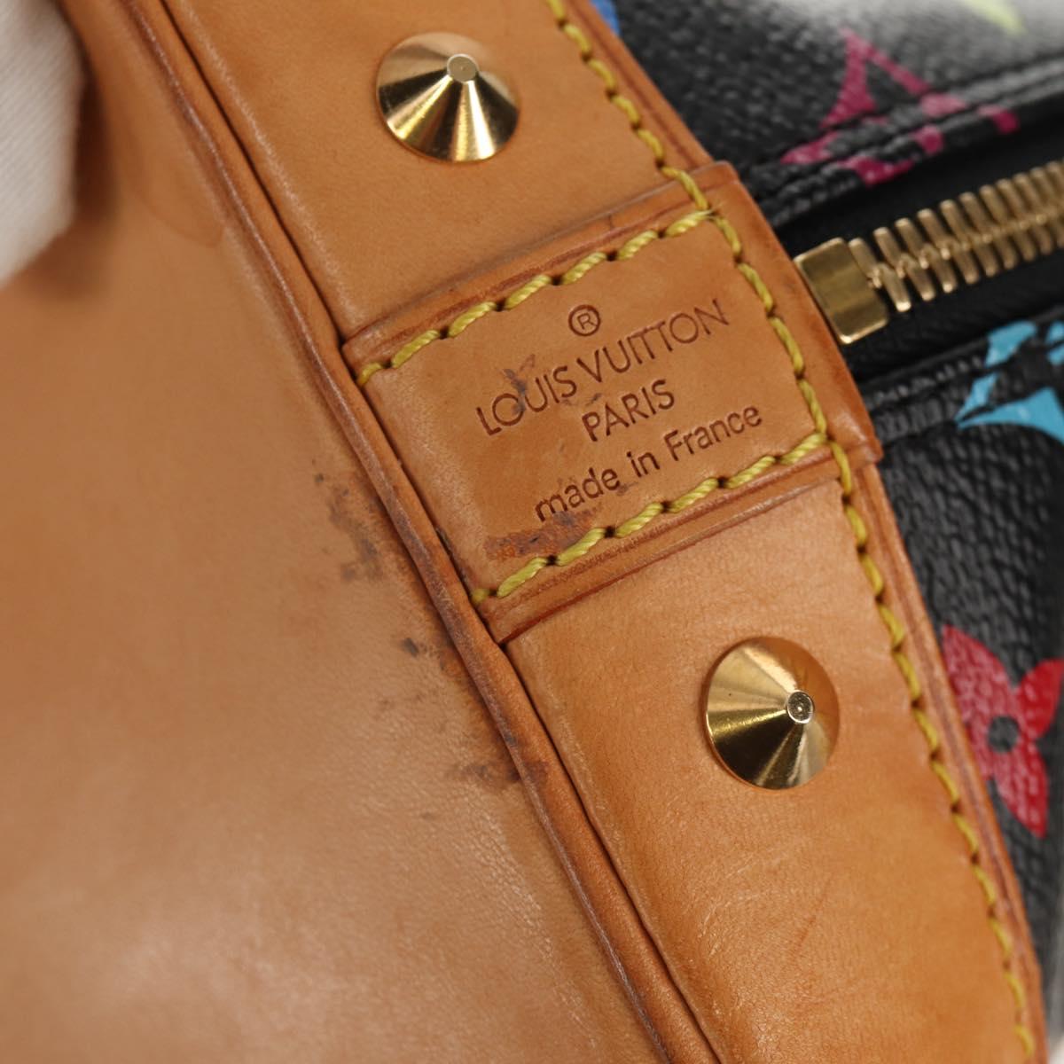 LOUIS VUITTON Monogram Multicolor Alma PM Hand Bag Black M40444 LV Auth ep12504V